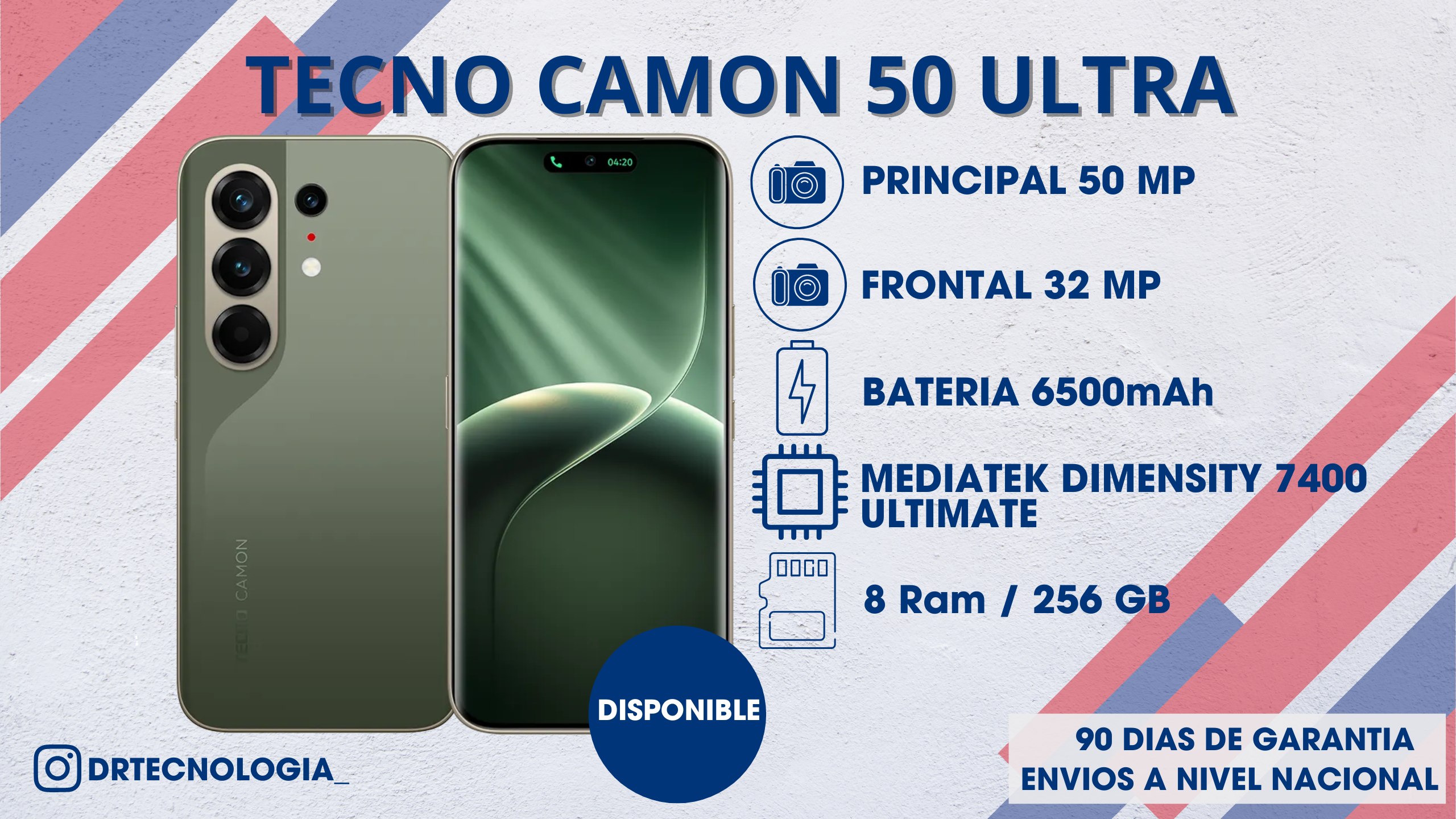 TELEFONO TECNO CAMON 50 ULTRA 8/256GB 